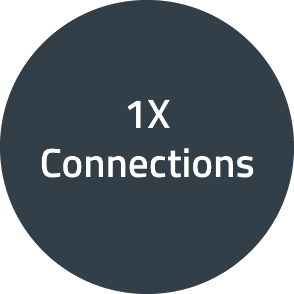 1 x connections
